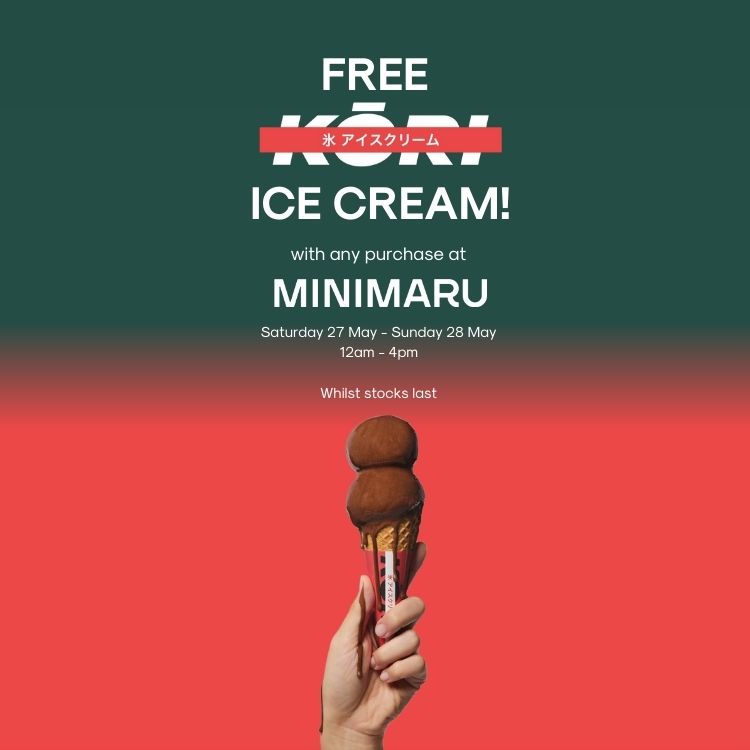 Free Kori ice Cream at MINIMARU Chadstone