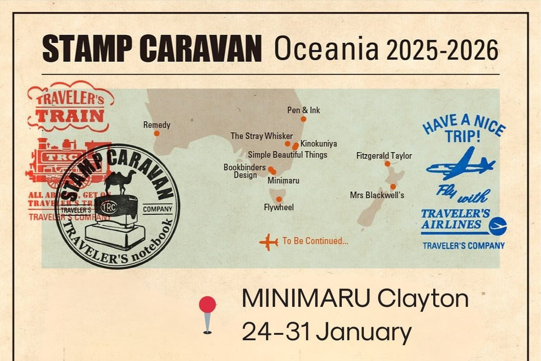Traveler’s Company Stamp Caravan | 24–31 January at Minimaru Clayton