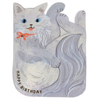 Greeting Life Birthday Cat Card - Grey Cat