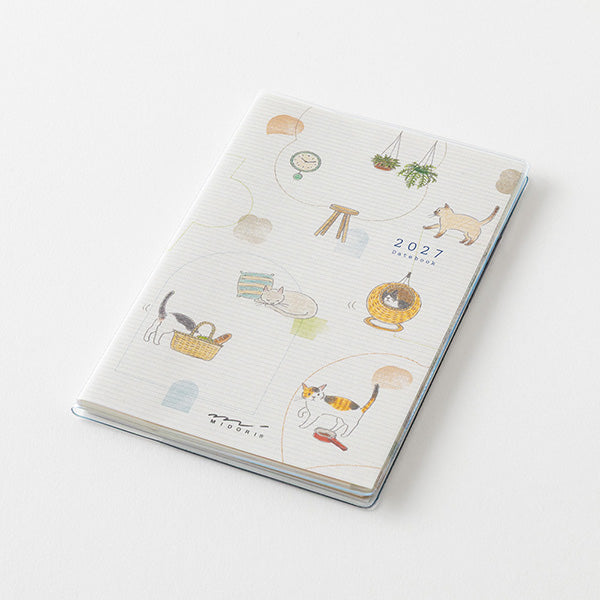 Midori Pocket Diary Mini Cat 2027