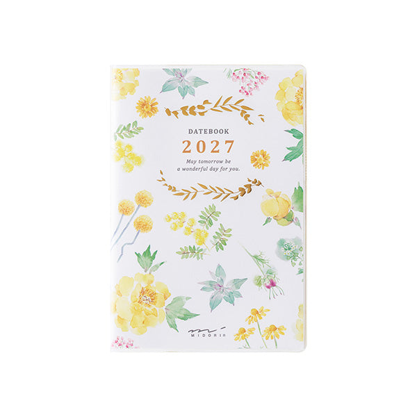 Midori Pocket Diary Mini Country Time Flower 2027