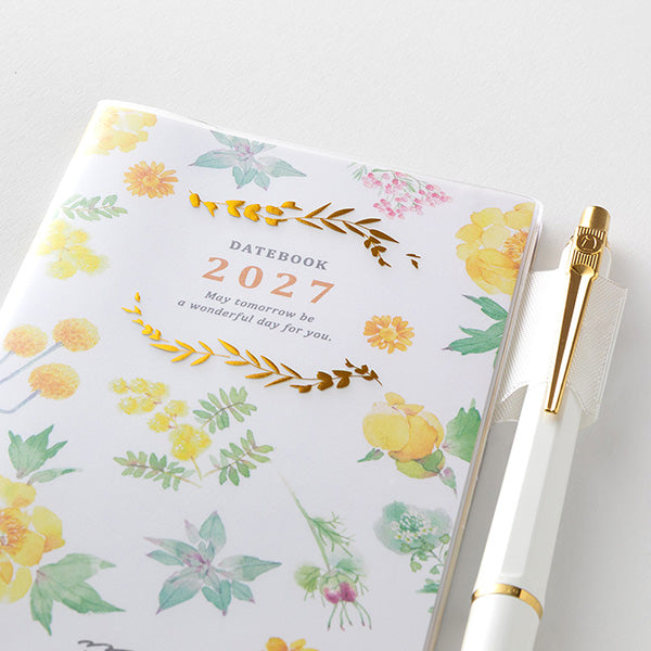Midori Pocket Diary Mini Country Time Flower 2027