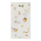 Midori Pocket Diary B6 Slim Cat 2027