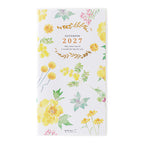 Midori Pocket Diary B6 Slim Country Time Flower 2027
