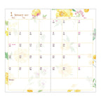 Midori Pocket Diary B6 Slim Country Time Flower 2027