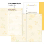 Midori Pocket Diary B6 Slim Country Time Flower 2027