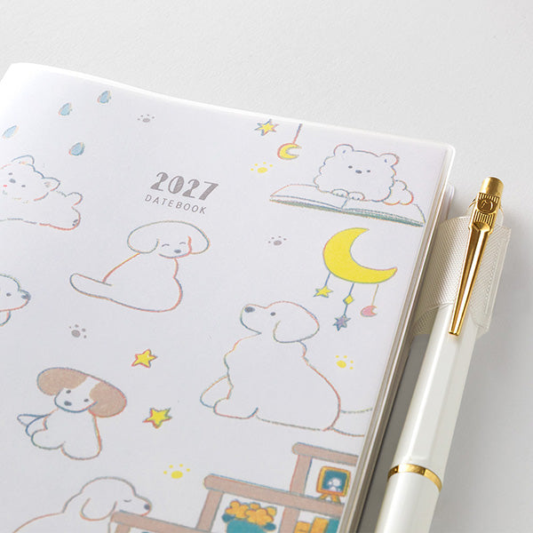 Midori Pocket Diary A6 Dog 2027