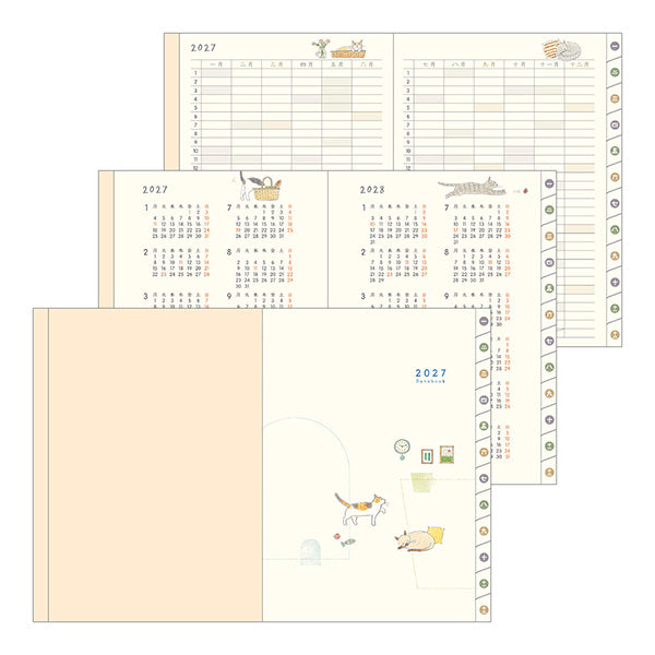 Midori Pocket Diary A6 Cat 2027