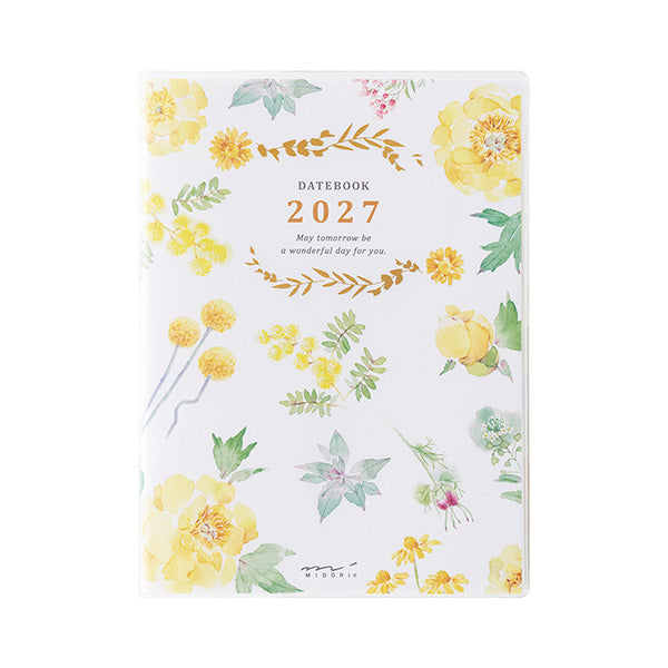 Midori Pocket Diary A6 Country Time Flower 2027