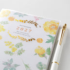 Midori Pocket Diary A6 Country Time Flower 2027