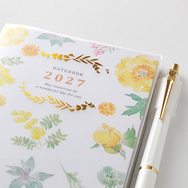 Midori Pocket Diary A6 Country Time Flower 2027