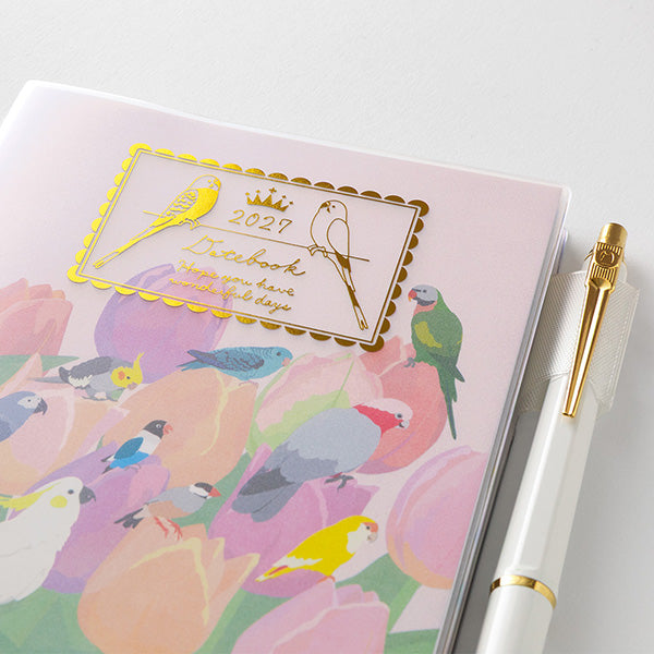 Midori Pocket Diary A6 Bird 2027
