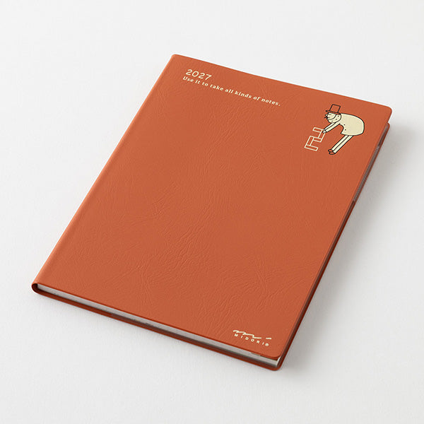 Midori Pocket Diary A6 Monthly Ojisan 2027