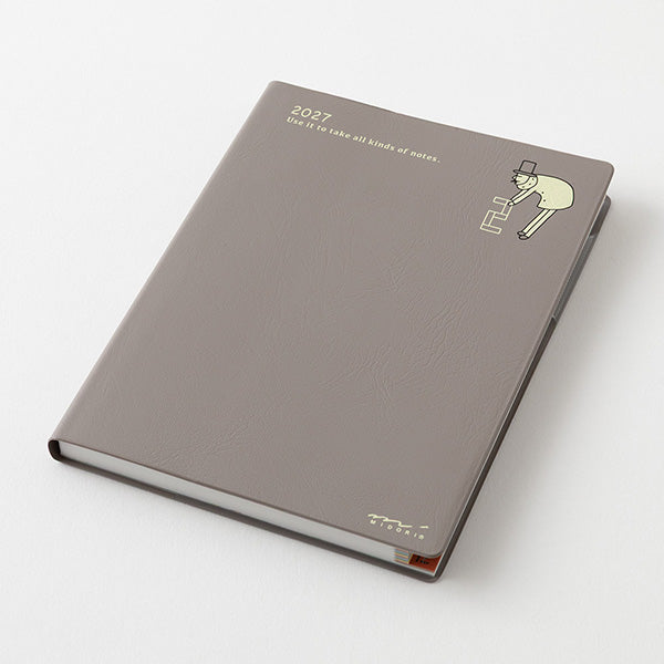 Midori Pocket Diary A6 Weekly Block Ojisan 2027
