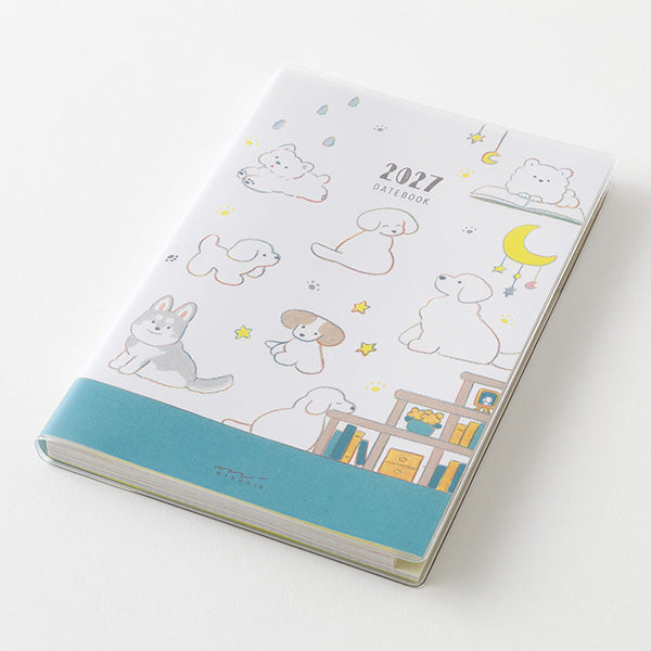 Midori Pocket Diary B6 Dog 2027