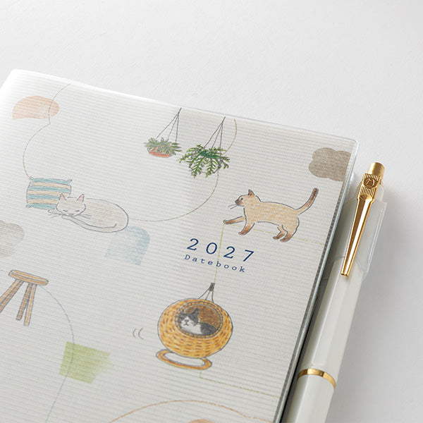 Midori Pocket Diary B6 Cat 2027