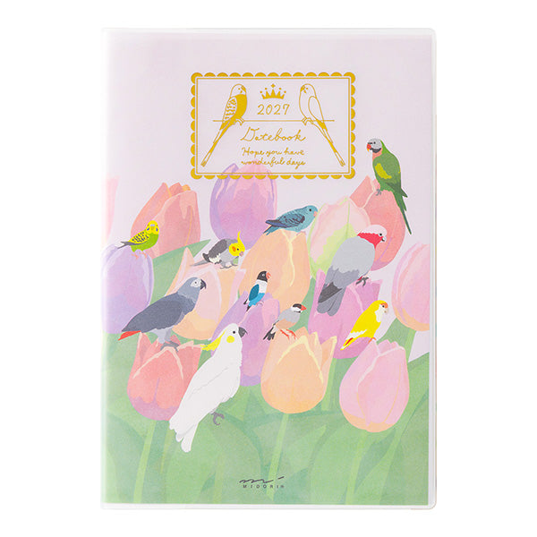 Midori Pocket Diary B6 Bird 2027
