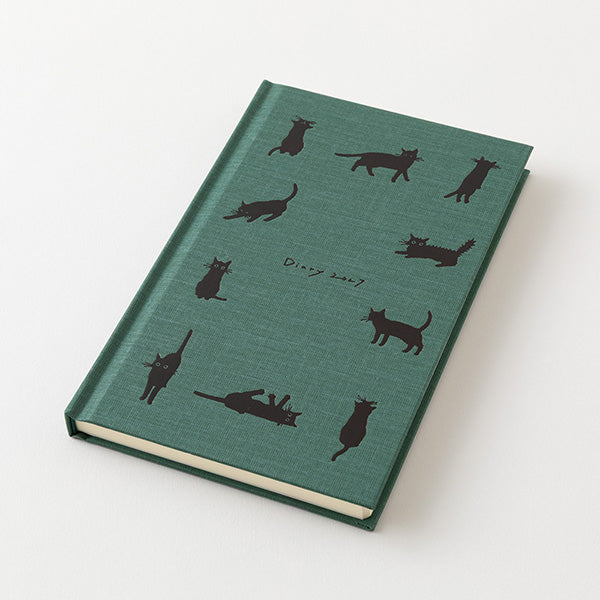 Midori Book Style Diary B6 Variant Cat Green 2027