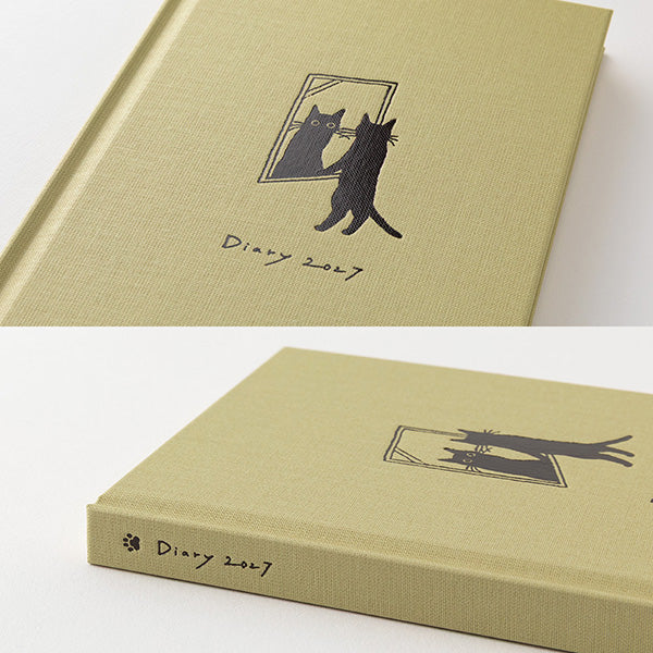 Midori Book Style Diary B6 Variant Cat Beige 2027