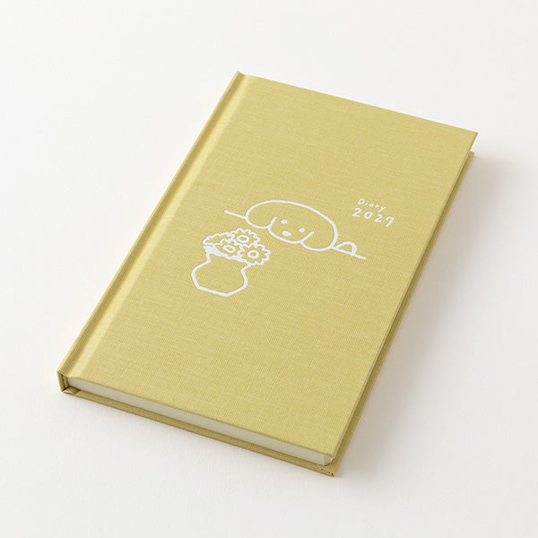 Midori Book Style Diary B6 Variant Dog Yellow 2027