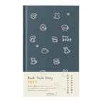 Midori Book Style Diary B6 Variant Dog Navy 2027