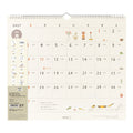 Midori Calendar Wall-Hanging L Cat 2027