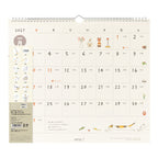 Midori Calendar Wall-Hanging L Cat 2027