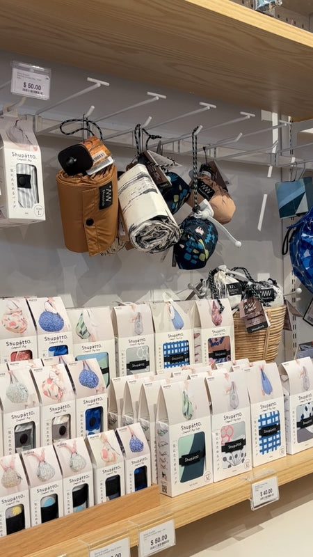 The NEW outdoor Shupatto bags! With the cooler, drizzly months ahead, the Marna
