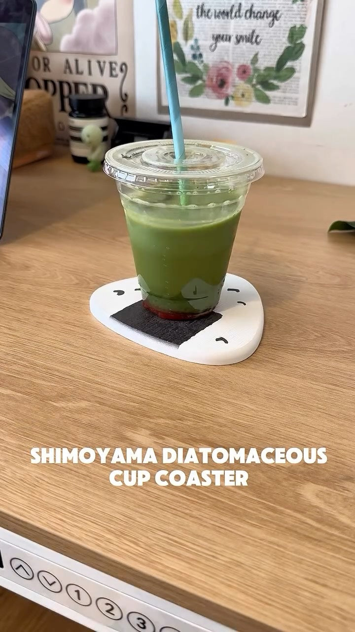 Meet the Shimoyama Cup coaster ☕️✨Made from the same diatomaceous material as th