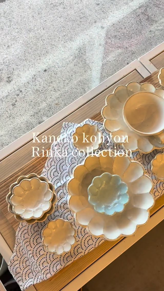 🌸Elevate everyday dining with Rinka tableware by Kaneko Kohyo. Inspired by the d