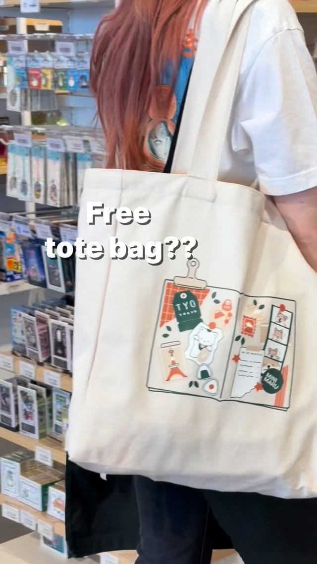 FREE Tokyo Tote 👜 Spend $120+ and it’s yours Limited edition design by @obake__d
