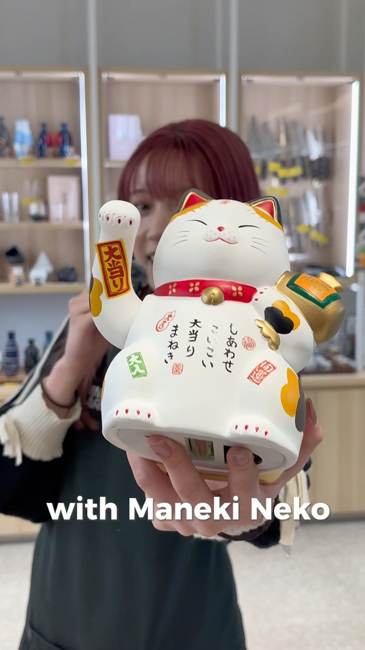 Welcome a little extra luck into the new financial year !! The Maneki Neko, or“b