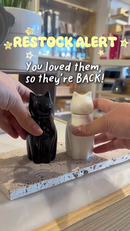 A little cat-itude for your dining table! 🐈‍⬛🍶✨ Meet our adorable Japanese cat-s