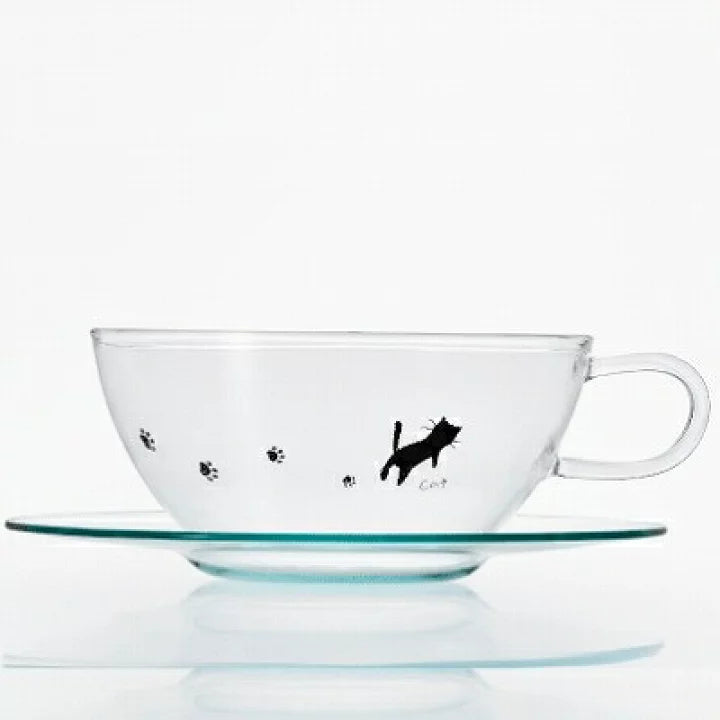 Aderia Cat Footprint Cup & Saucer