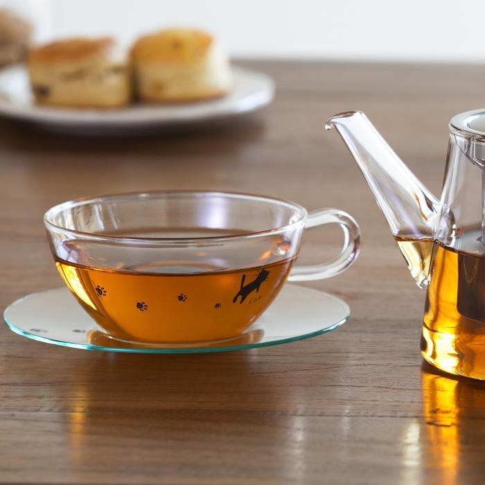 Aderia Cat Footprint Cup & Saucer