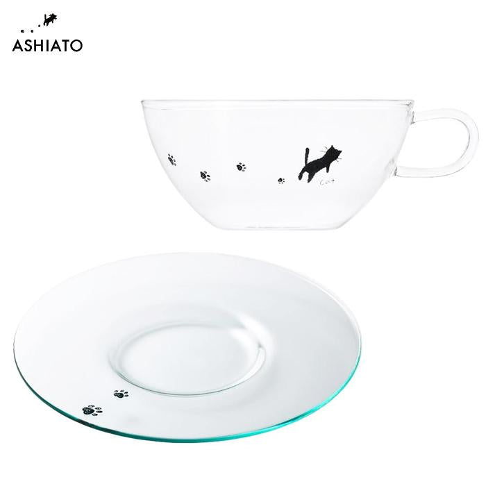 Aderia Cat Footprint Cup & Saucer