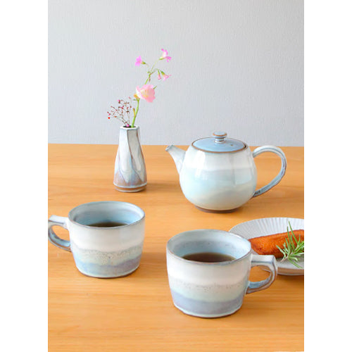 Aika Aurora Serie White Silver Tea Pot 600ml