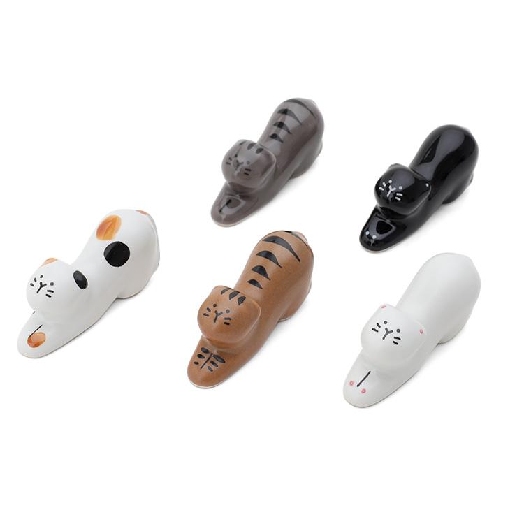 Aika Neko Cat Chopstick Rest 5P Set