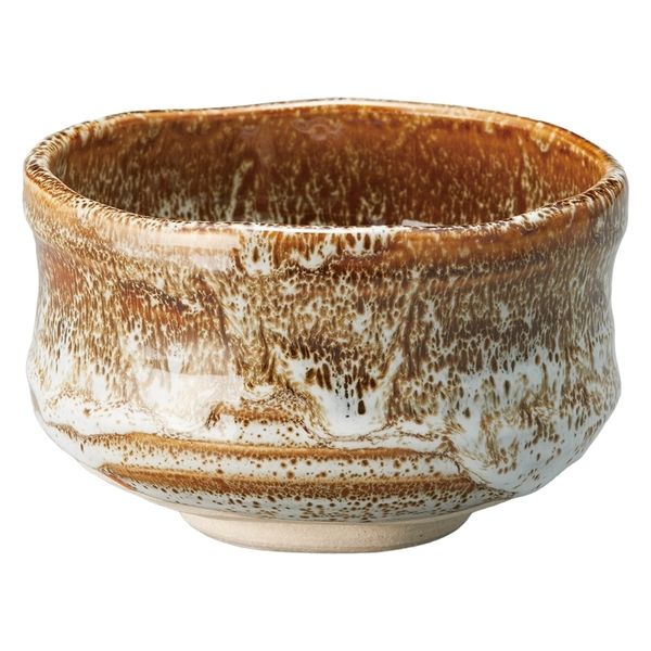 Ameyu Brown White Matcha Bowl