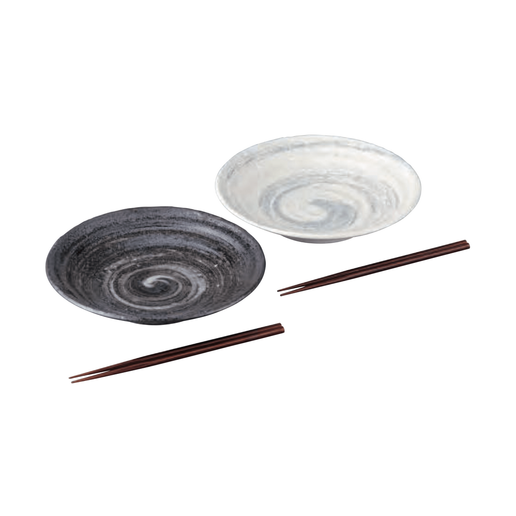 Arabori Swirl Plate 2P Set