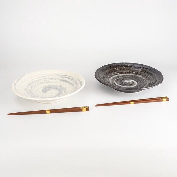 Arabori Swirl Plate 2P Set