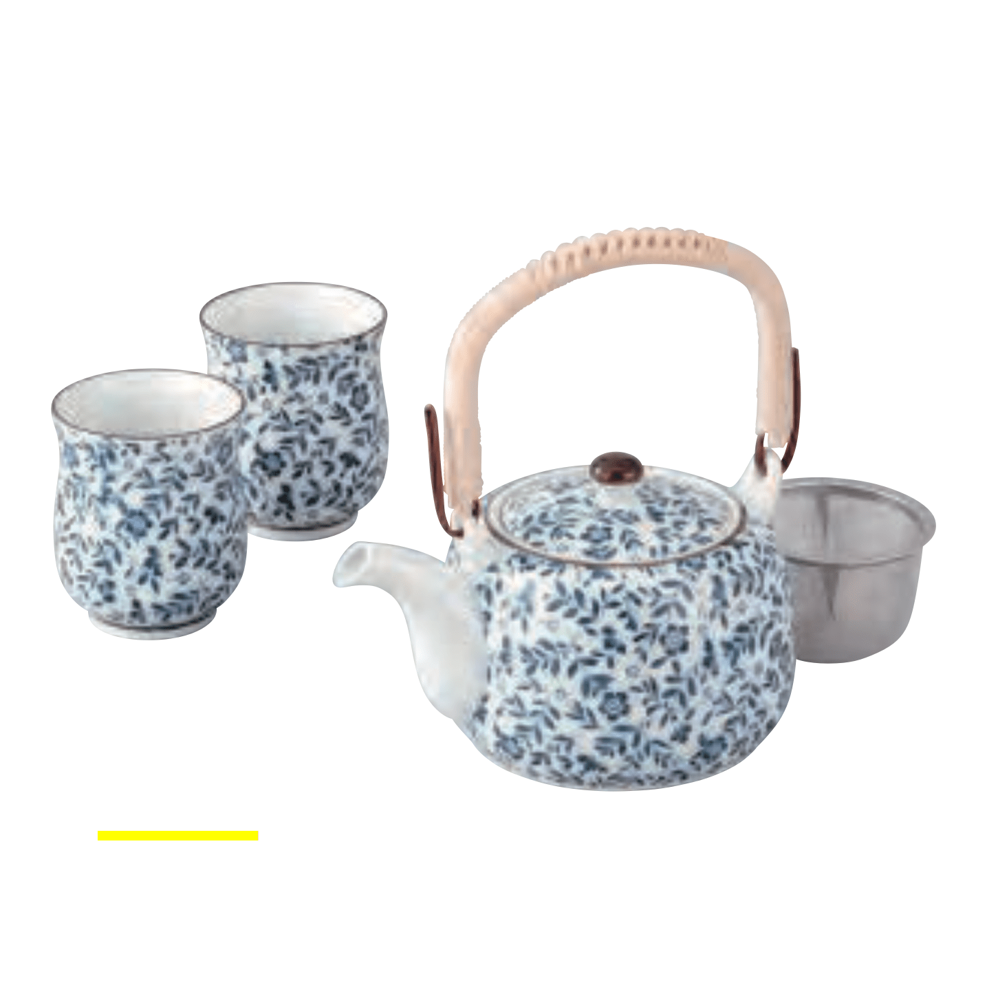 Arita Ware Wildflower Teapot and Teacup Set