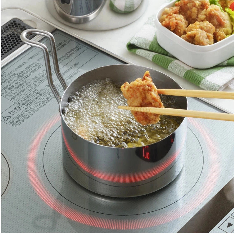 Arnest Stainless Steel Tempura Deep Frying Pot Set 14cm