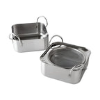 Arnest Stainless Steel Tempura Deep Frying Square Pot Set 16cm