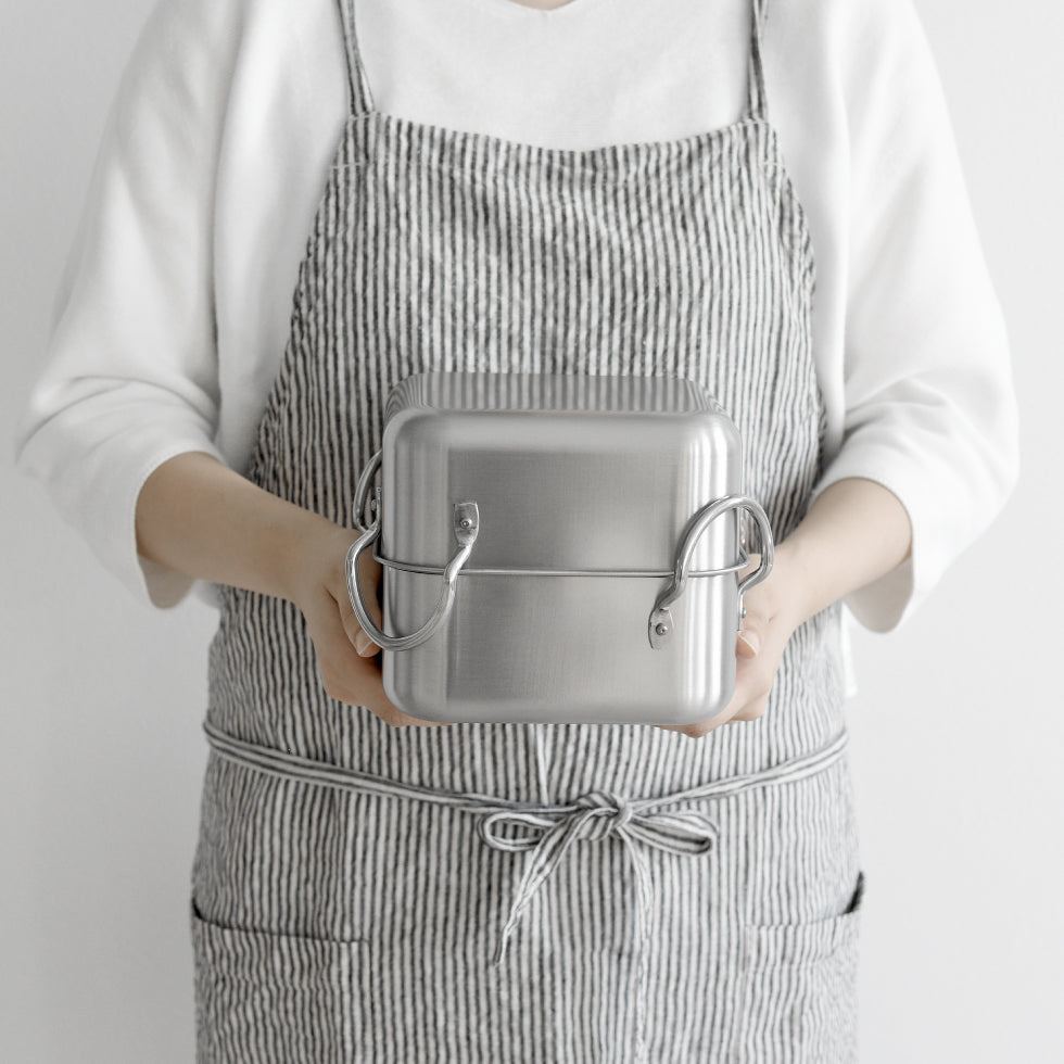 Arnest Stainless Steel Tempura Deep Frying Square Pot Set 16cm