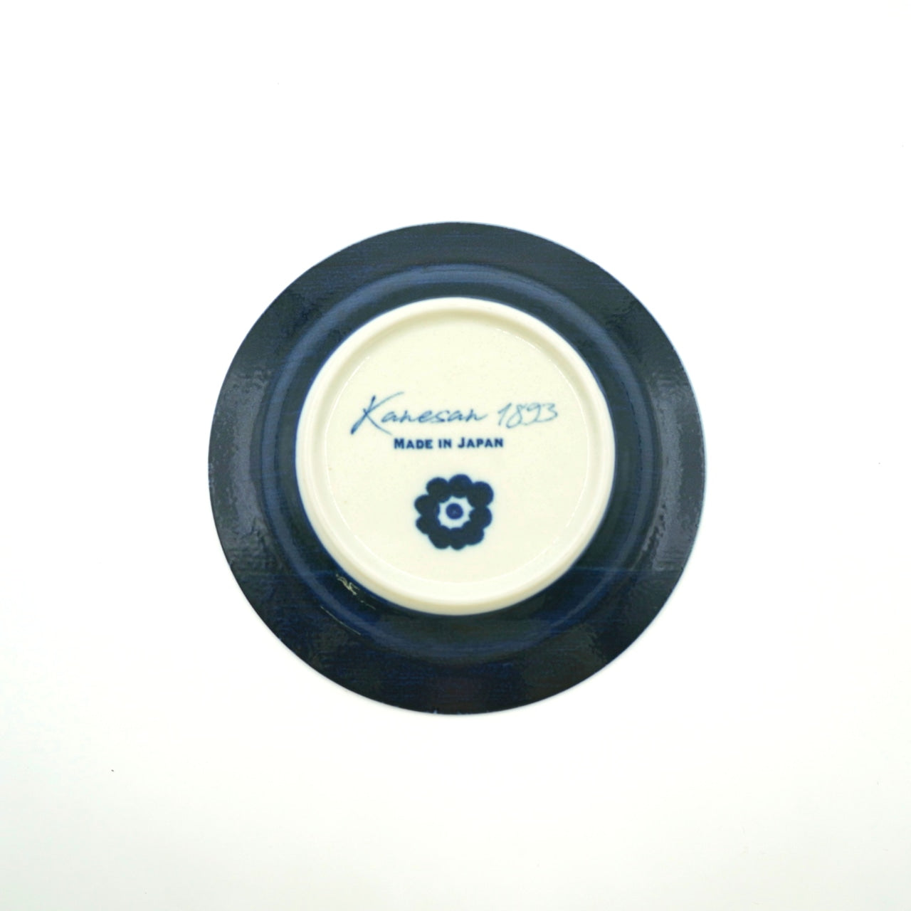 Awasaka Flower Bed Small Plate 16D - Blue