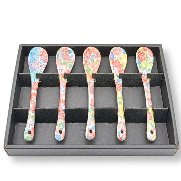 Awasaka Miyabi Yuzen Spoon 5pcs