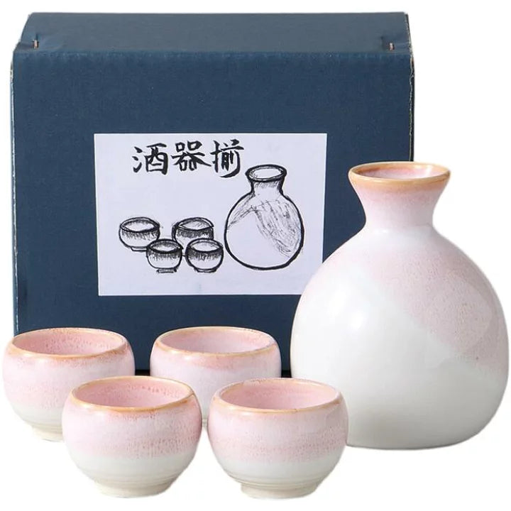 Awasaka Sakura Sake Set 5pcs