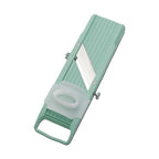 Green BENRINER NO1-VEGE mandoline slicer with safety guard and adjustable stainless steel blade