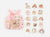 BGM Animal Sakura Cat and Dog Deco Stickers 45pcs